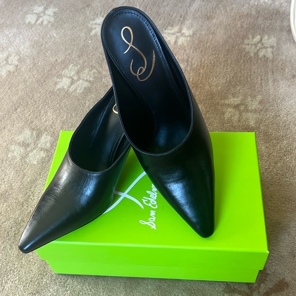 NWT Sam Edelman Black Mules ✨ - Picture 1 of 11